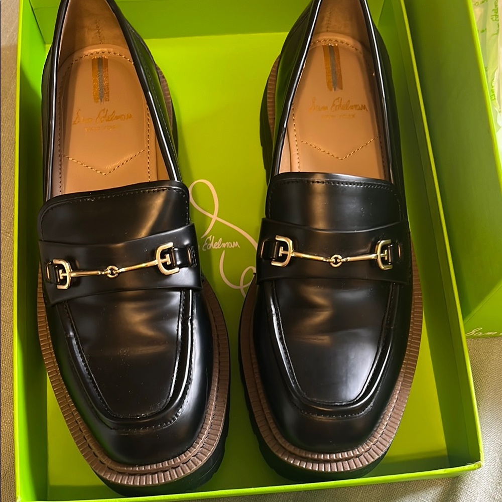 Sam Edelman Black Loafers